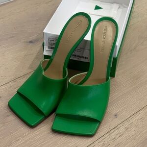 Bottega Veneta Vibrant Green Mules